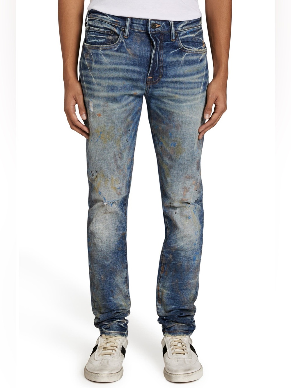 New PRPS Cayenne Freeboard Jeans Painter Wash Splatter Sz 36